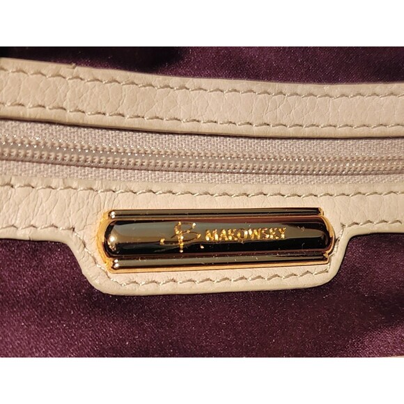 B. MAKOWSKY Black Butter Soft LEATHER Hobo TurnLock Lg Shoulder Bag Purse VguC - Picture 14 of 16